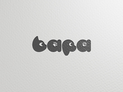 Bapa branding cats custom letters custom type dogs logo simple