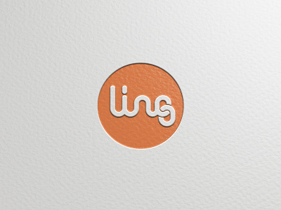 Ling branding connected custom letters custom type logo simple