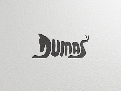 Duma’s pet food branding custom letters custom type dog logo negative space pet