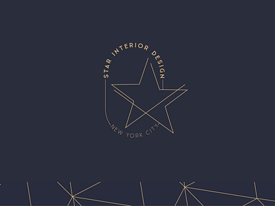 Star interior design luxury logo