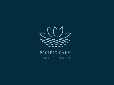 Pacific Calm logo brandidentity branding design graphic design logo logodesign minimallogo simplelogos spalogo typography vector