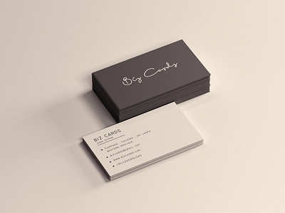 Minimalist Business Card Design by MBS on Dribbble