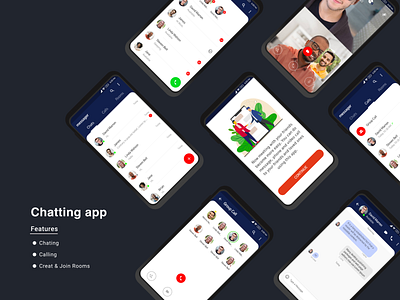 Chatting app app chatting app design mobile app mobile app design ui ux