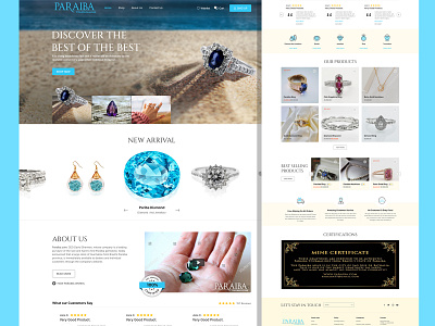 Jewellery Website design graphic design jewellery website responsive design ui ux website
