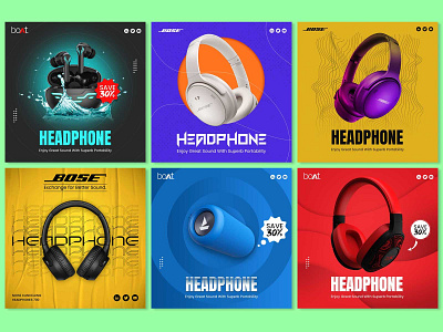 Social media banner add bab banner branding design graphic design headphone poster typography ui ux visual design