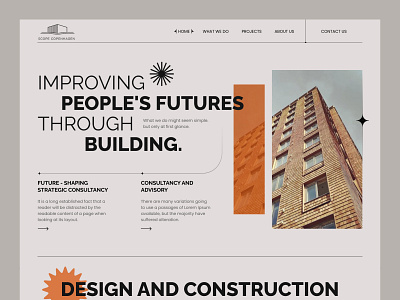 Website design: landing page home page ui