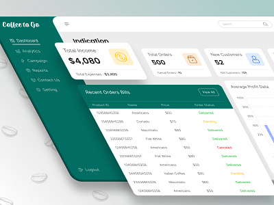 Admin dashboard: analytics UX