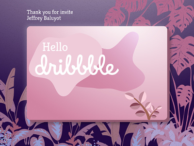 Hello, Dribbble! design ui uidesign uiux ux webdesign