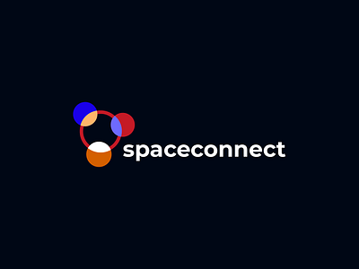 SpaceConnect logo design adobe xd app branding design illustration landing page logo ui ux vector