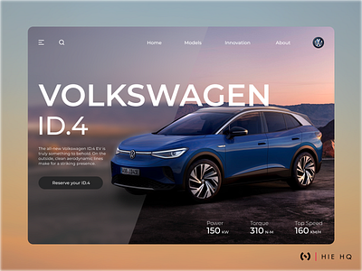 Volkswagen ID.4 Electric Car Landing Page