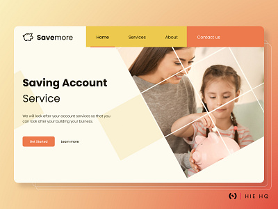 Savemore Landing page banking website behance branding colors dribbble dribbble best shot figma finance finance website fintech fintech branding landing page pattern design savings typography ui ui design uiux ux ux design