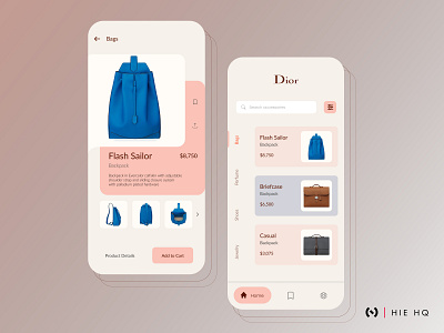 Dior Shopping App app design bag design behance brand design color design dior diorケース dribbble dribbble best shot figma ios app ios app design minimal shopping app ui ui design uiux ux ux design