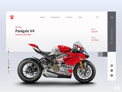 Ducati Panigale V4 Landing Page