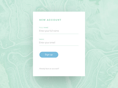 Daily UI #001 • Sign Up dailyui