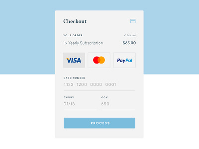 Daily UI #002 • Credit Card dailyui