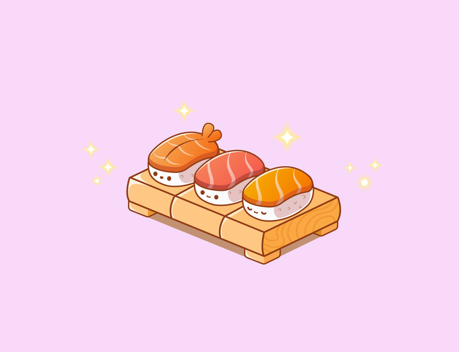 Cute sushi by Qubox on Dribbble