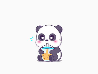 panda #2 adorable cartoon character characterdesign cute animals design illustration logo panda sweet vector