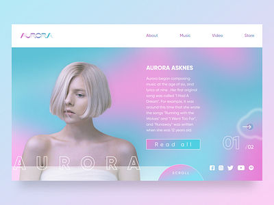 Music Web Design Exploration — UX/UI