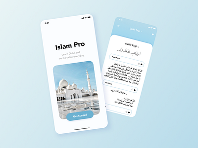 Dzikir App UI app branding design dzikir app graphic design islamic islamic app ui