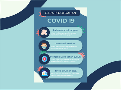 Infografis Pencegahan Covid app branding design icon illustration logo vector