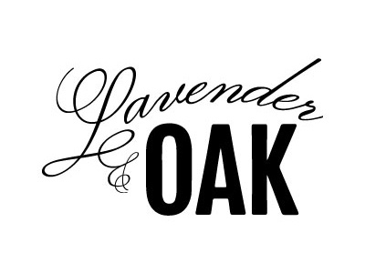 Lavender & Oak Logo 1 apothecary fonts logo script vintage