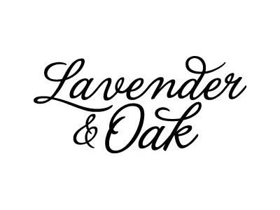 Lavender & Oak Logo 2 apothecary fonts logo script vintage