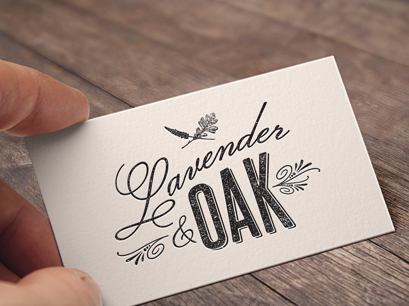 Lavender Oak Business Card By Anthony Cangelosi On Dribbble