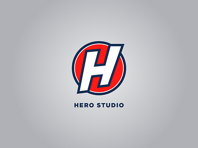 Hero Studio - Alt action figure blue comic fun hero logo red studio superhero white