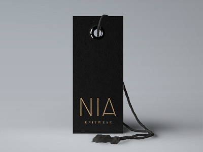 NIA Hangtag branding fashion hangtag logo modern