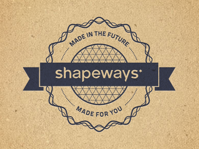 Shapeways Stamp branding future logo science shapeways stamp