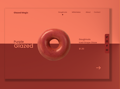 GLAZED MAGIC app design ui ux