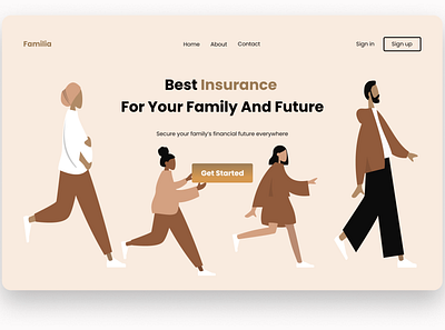 FAMILY INSURANCE app design figma ui web