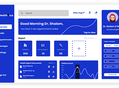 Medical Dashboard dashboard design figma ui web