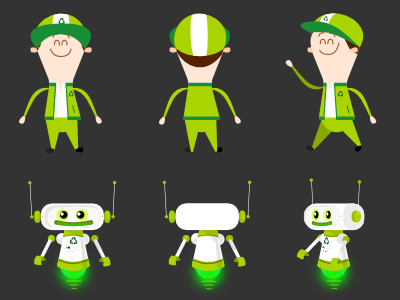 fmrecycle animation character web