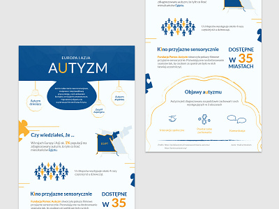 Infografika - Autyzm graphic design illustration infographic layout vector