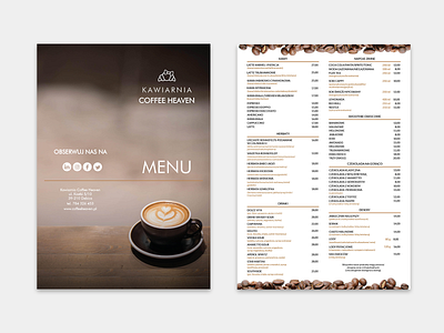 Menu A4 - składane adobe illustrator adobe indesign graphic design layout typography