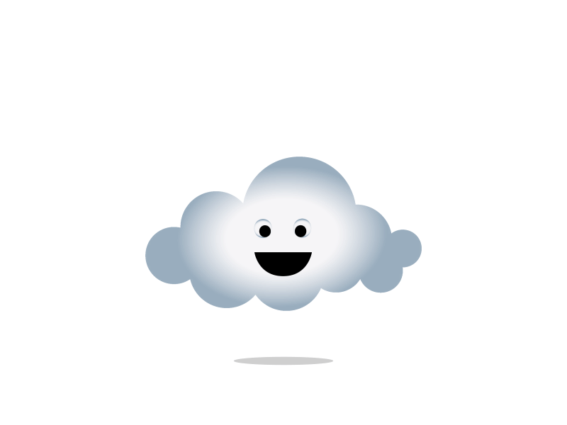 Happy cloud GIF emoji