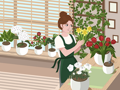 Flower Studio Detailed illustration