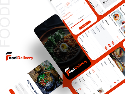 Uplabs Dribbble Cover app design food food and drink food app food delivery app food delivery service food design food illustration illustration ux