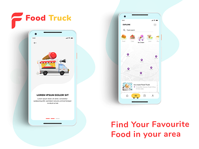 Food Truck branding food food and drink food app food delivery service food illustration food truck illustration