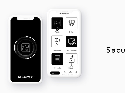 Secure Vault app illustration secure secure vault secure your assets security security app security camera security system ui ux