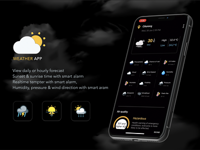 Smart Weather App alram smart alarm weather weather app