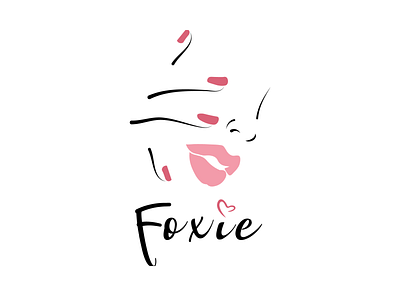 Foxie logo feminine feminine logo illustration logo logo design logotype nail art logo