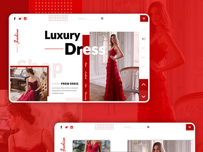 Luxury Dress landing page design