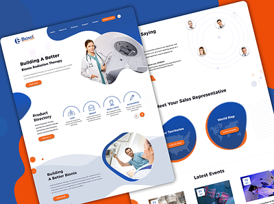 Home page design homepage design medical psd mockup psd template uidesign