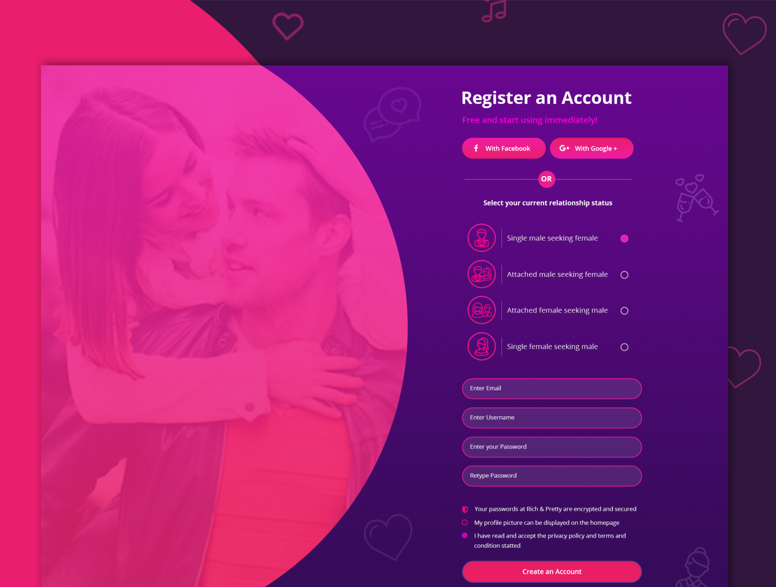 sign up page ux ui