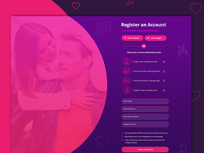Sign up page UI/UX