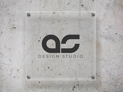 logo "as" design studio logo sign
