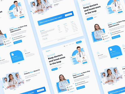 Medical Health Landing Page clinic health consult consultation doctors healthcare healthcare app hospital medical app medicine medicine doctor mental patient physical product service ui ui design ux ux design website landing page