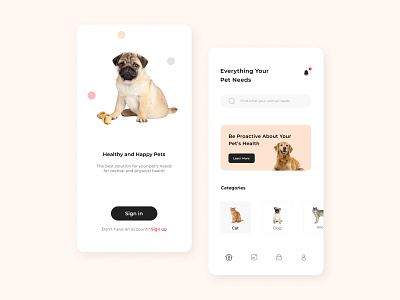 Pet Shop App Design